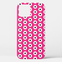 Black/White Polka Dot Pink Background (Changeable)