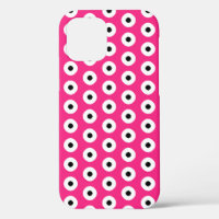 Black/White Polka Dot Pink Background (Changeable)