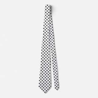 Black White Polka Dot Tie