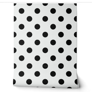 Black White Polka Dot Wallpaper