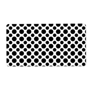Black White Polka Dots Big and Small