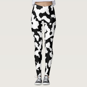 Black White Polka Dots Classic Leggings