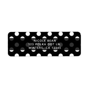Black & White Polka Dots Party Invitation