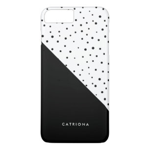 Black & White Polka Dots Patten Abtract Custom Case-Mate iPhone Case