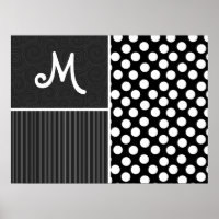 Black & White Polka Dots