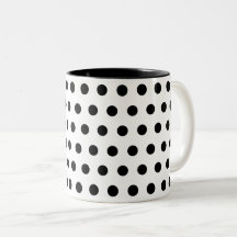 Black white polka dots