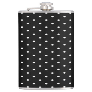 Black & White Polka Flask