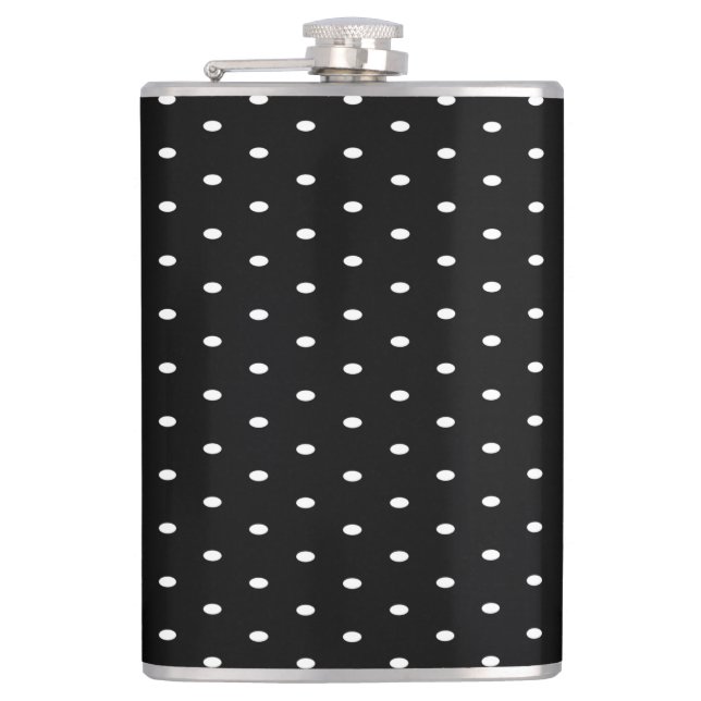 Black & White Polka Flask (Front)