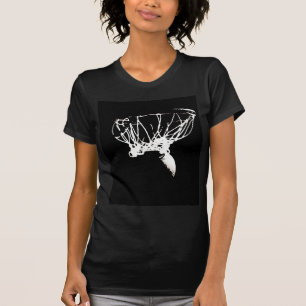 Black White Pop Art Basketball T-Shirt