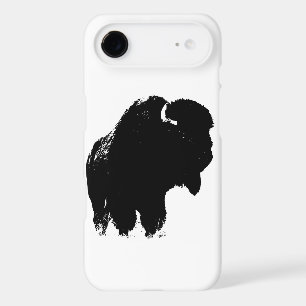 Black & White Pop Art Bison Buffalo