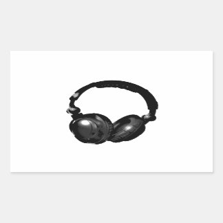 Black & White Pop Art Headphone Sticker
