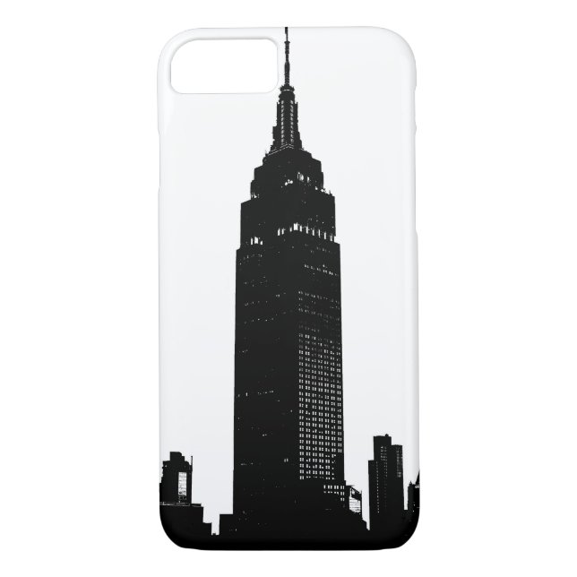 Black & White Pop Art New York Case-Mate iPhone Case (Back)