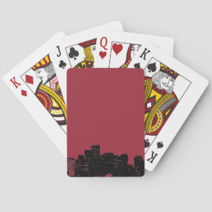 Black White Pop Art New York City Playing Cards