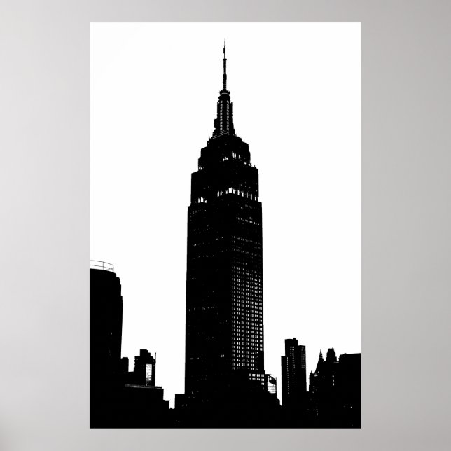 Black & White Pop Art New York Poster (Front)