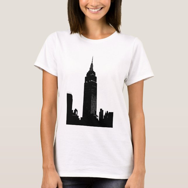 Black & White Pop Art New York T-Shirt (Front)