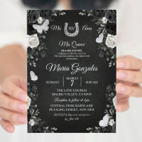 Black & White Princess Quinceanera Birthday Party