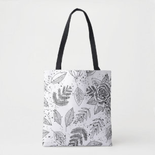 Black & White Print Bag II