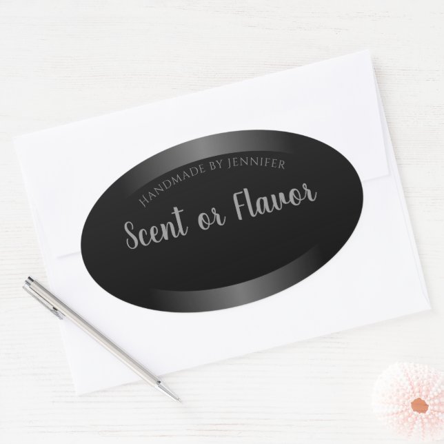 Black White Product Labels Colourful Rainbow Frame (Envelope)