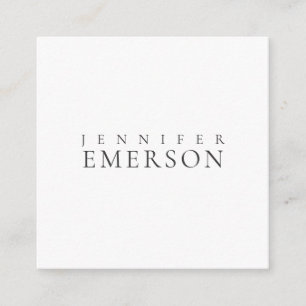 Black white professional minimalist modern plain  enclosure card