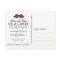 Black White Purple Roses Halloween Save Date