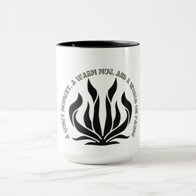 Black & White Quote Mug (Center)