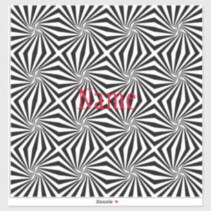 Black White Radiating Pattern Thunder_Cove