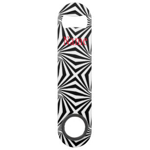 Black White Radiating Pattern Thunder_Cove Bar Key
