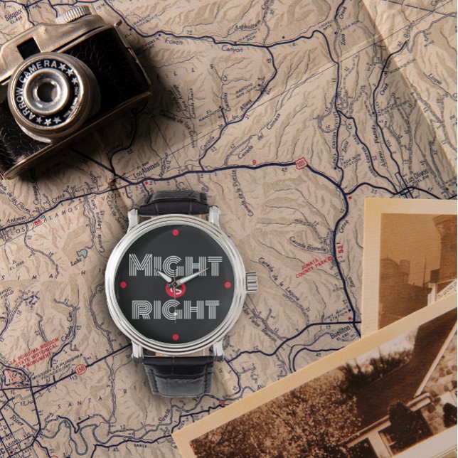 Black white red quote typography father day watch (Creator Uploaded)