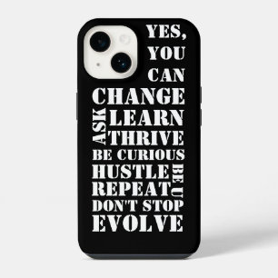 Black & White Retro Script Inspirational    iPhone 14 Case