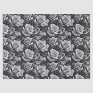 Black & White Rose Gift Tissue Paper