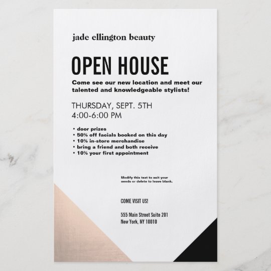 Hair Salon Grand Opening Flyer Burge Bjgmc Tb Org