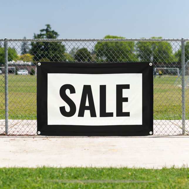 BLACK & WHITE SALE SIGN  (Insitu)