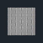 Black & White Seamless Pop Art-Optical Illusions Canvas Print<br><div class="desc">Black and white seamless pop art pattern optical illusion.</div>
