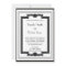 Black White Silver Art Deco Frame Wedding
