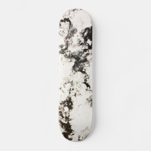 Black, White & Silver Skateboard