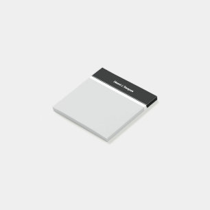 Black White Simple Border Post-it Notes