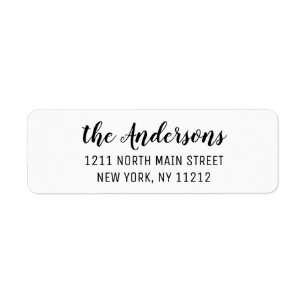 Black White Simple Elegant Cursive Script
