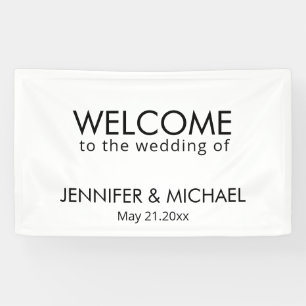 Black white simple minimalist trendy elegant banner