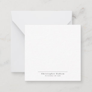 Black White Simple Plain Minimalist Card