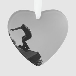 Black & White Skate Park Ornament