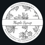 Black & White Sketch Maple Syrup label<br><div class="desc">Special for you!</div>