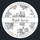 Black & White Sketch Maple Syrup label<br><div class="desc">Special for you!</div>