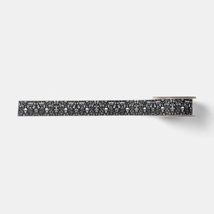 Black & white Skull Gift Ribbon Satin Ribbon