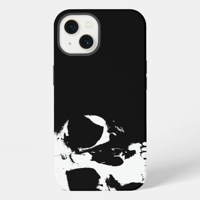 Black & White Skull iPhone Case (Back)