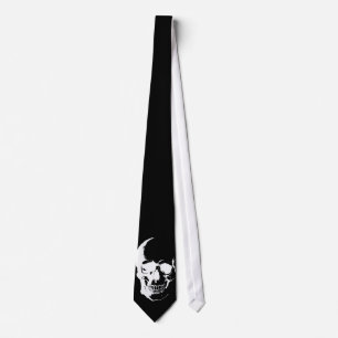 Black & White Skull Neck Ties