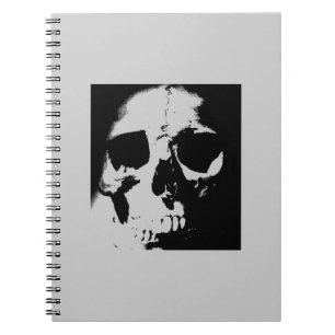 Black & White Skull Notebook