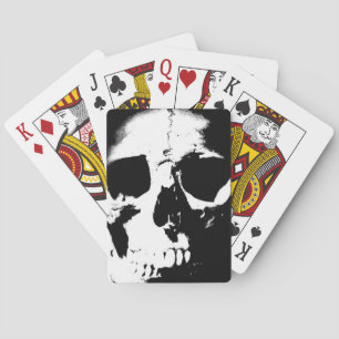 Black & White Skull Playing Cards