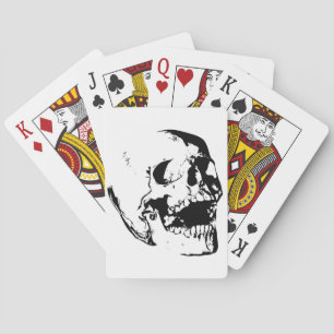 Black White Skull Playing Cards