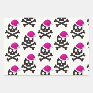 Black & White Skull Wrapping Paper