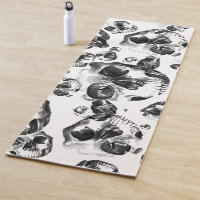 Black & White Skulls Skeleton Skull Art Pattern